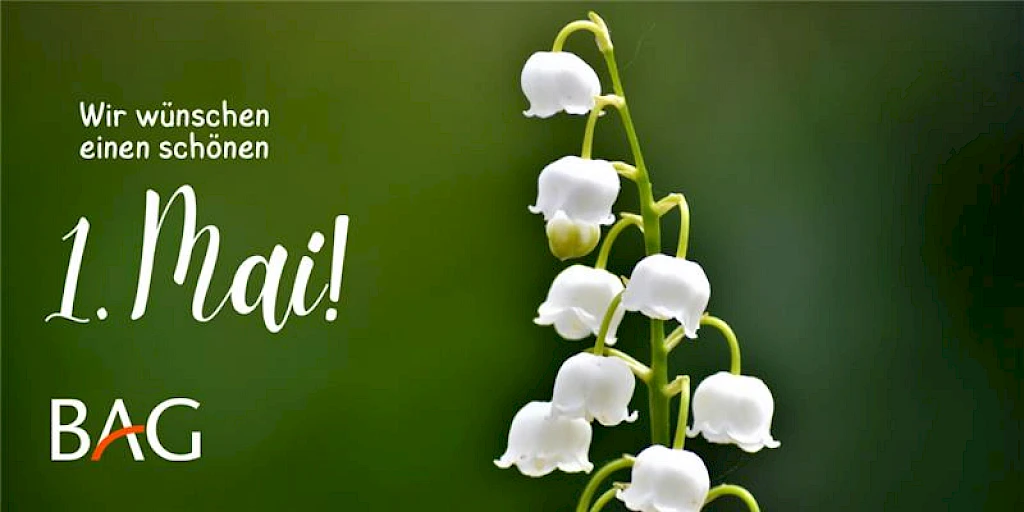 Wir wünschen einen schönen 1. Mai!